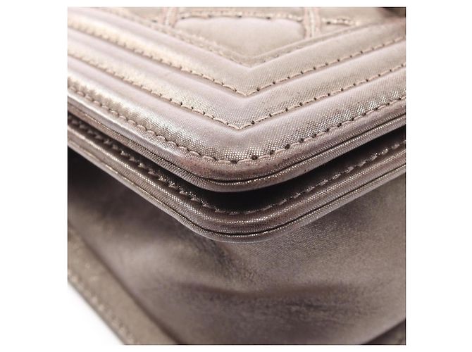 Bolso de hombro Chanel Boy Small Castaño - vista 8