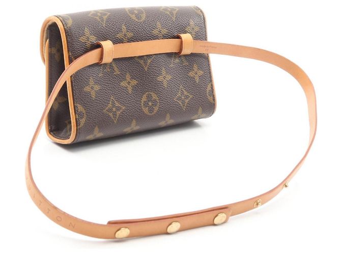 Borsa vita Louis Vuitton Pochette Florentine (XS) Marrone - vista 2