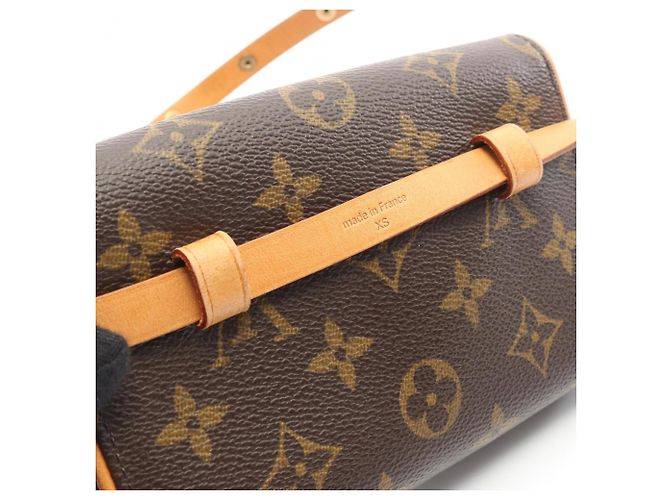 Borsa vita Louis Vuitton Pochette Florentine (XS) Marrone - vista 7
