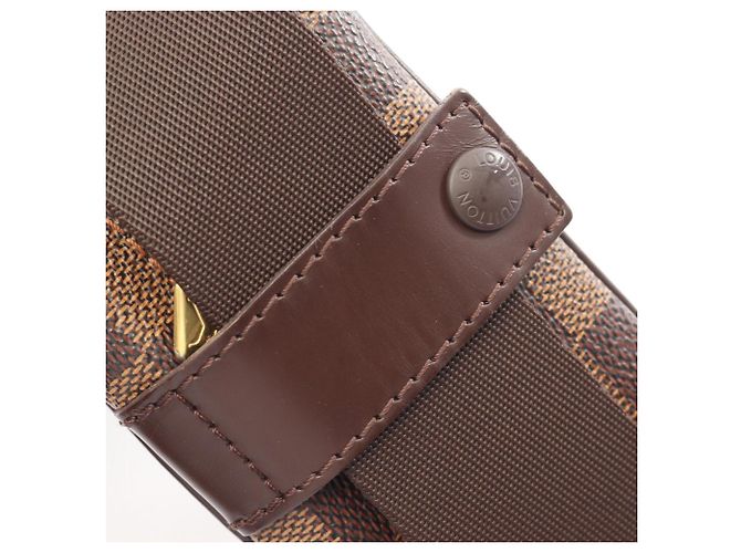 Sac à épaule Louis Vuitton Olaf PM Marron Damier ebène - vue 8