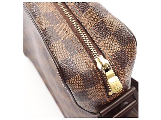 Sac à épaule Louis Vuitton Olaf PM Marron Damier ebène - vue 9