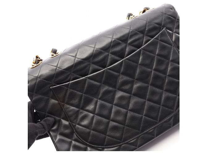 Timeless Borsa a spalla Chanel Large Matelassé 34 Nero - vista 13