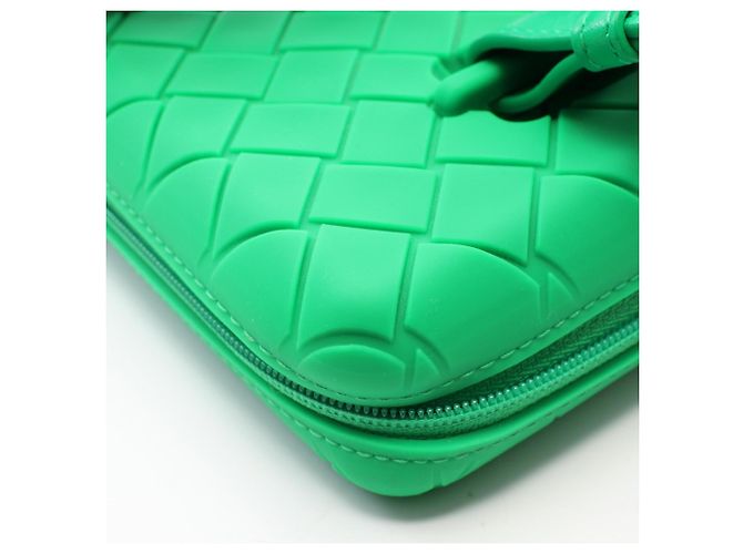 Borsa a tracolla Bottega Veneta Intrecciato Verde - vista 5