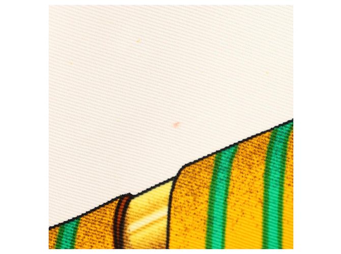 Hermès Lenço Hermes Carre 90 Les Sangles Multicor Cru - vista 6