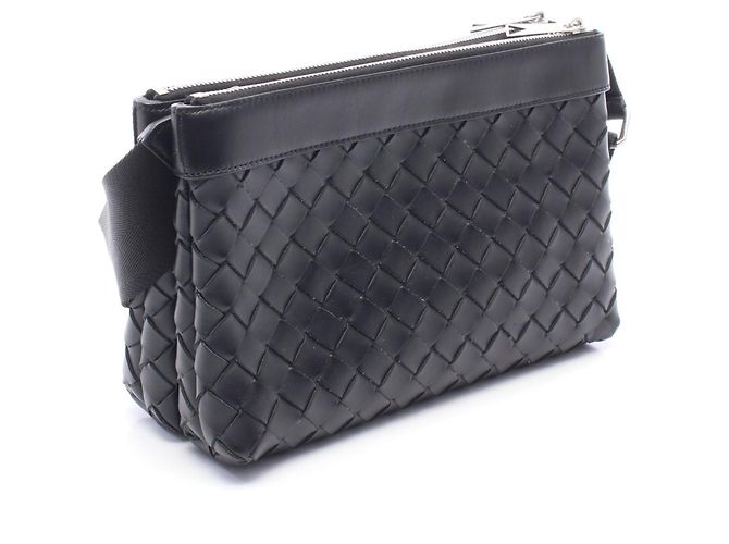 Bolso de hombro Bottega Veneta Intrecciato Duo Negro - vista 2