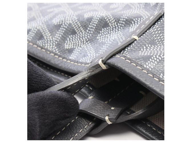 Goyard Saint Louis GM Tote Bag Braun Weiß - Ansicht 8