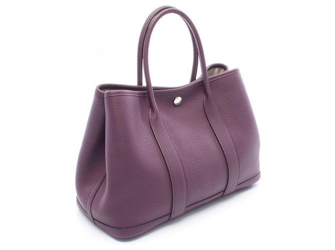 Hermès Bolso Tote Hermes Garden Party TPM Púrpura - vista 2