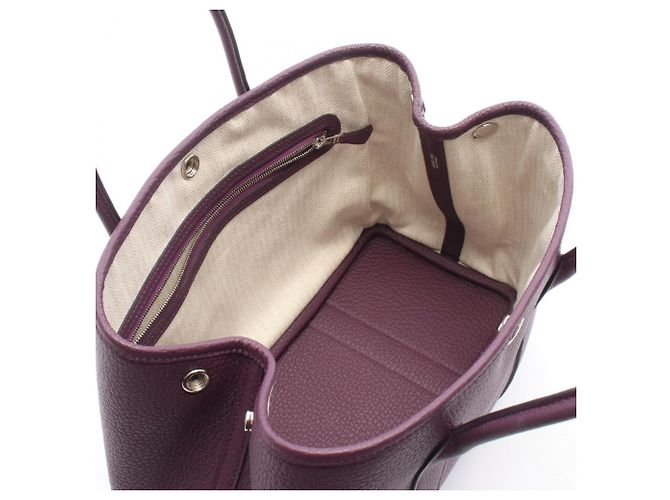 Hermès Bolso Tote Hermes Garden Party TPM Púrpura - vista 3