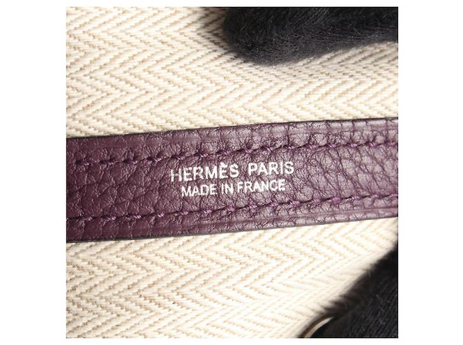 Hermès Bolso Tote Hermes Garden Party TPM Púrpura - vista 4