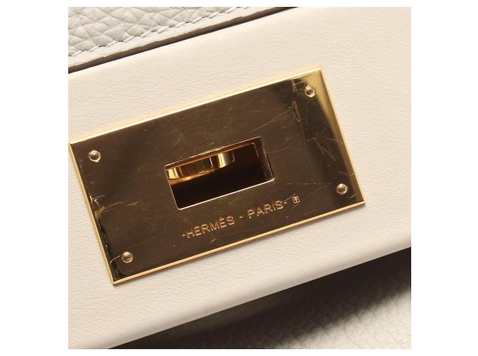 Hermès Bolsa Hermes 24 Vanquatre 35 em Bege e Cinza Marrom - vista 6