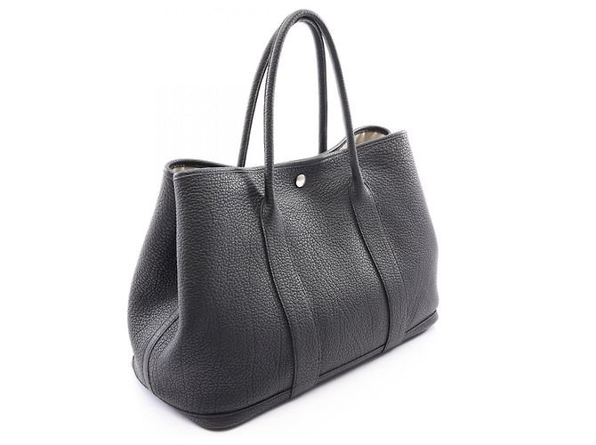 Hermès Borsa Tote Hermes Garden Party PM Nero - vista 2