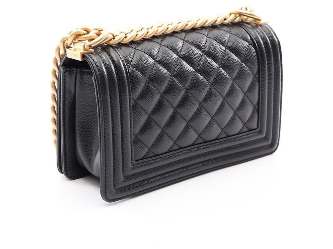Borsa a tracolla Chanel Boy Small in nero - vista 2