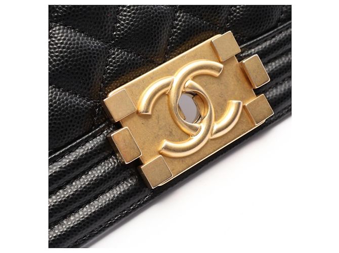 Borsa a tracolla Chanel Boy Small in nero - vista 8