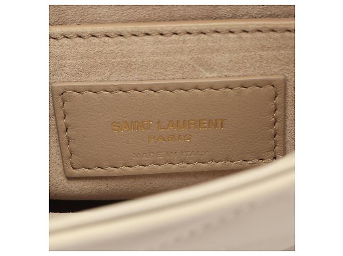 Borsa a tracolla in pelle Yves Saint Laurent Bianco - vista 4