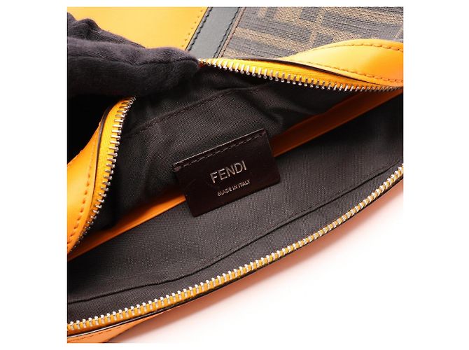 Zucca Fendi Diagonal Camera Case Marrone Arancione - vista 8