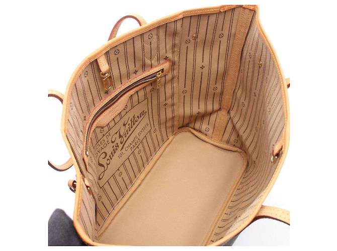 Sac cabas Louis Vuitton Neverfull MM Monogram Marron Monogramme - vue 3