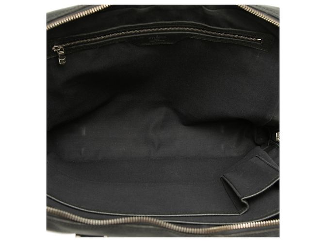 Louis Vuitton Black Taiga Igor Briefcase Negro - vista 4