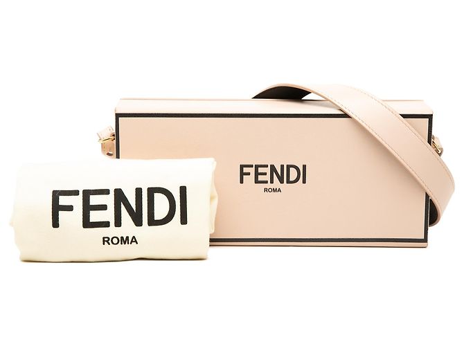 Fendi Horizontal Box Crossbody aus rosa Leder Pink - Ansicht 7