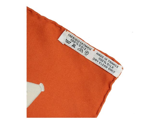 Foulard di seta Hermès Brown Perles Du Kenya 90 Marrone - vista 2