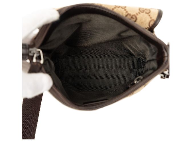 Borsa a tracolla Gucci Jackie in tela GG beige - vista 4