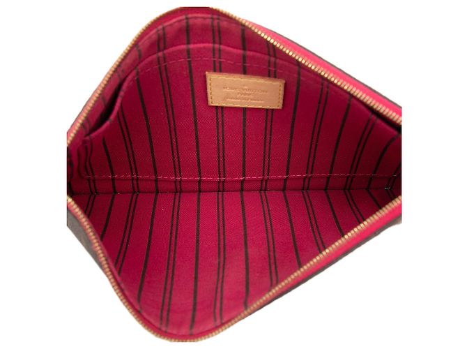 Pouch Louis Vuitton Brown Monogram Neverfull MM Marrone - vista 4