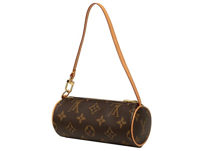 Louis Vuitton Brown Monogram Papillon Pochette Castaño - vista 2