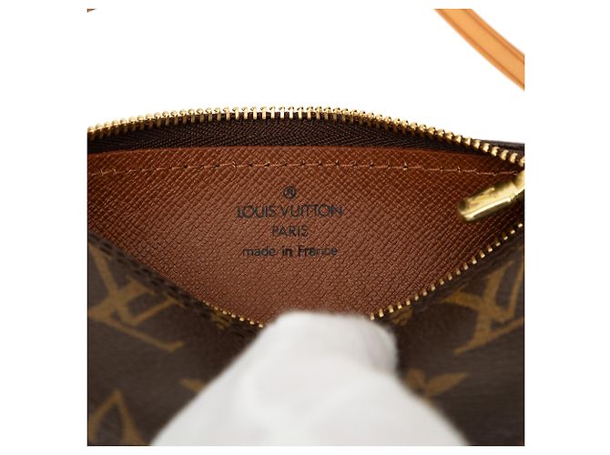 Louis Vuitton Brown Monogram Papillon Pochette Castaño - vista 5