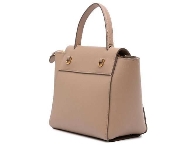 Belt Bag Céline Bolso Cinturón Celine Nano de Piel de Ternera Granulada Beige - vista 2