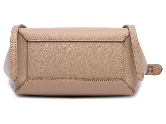 Belt Bag Céline Bolso Cinturón Celine Nano de Piel de Ternera Granulada Beige - vista 3