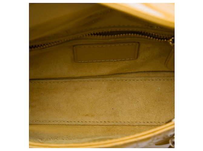 Autre Marque Dior Yellow Mini Patent Cannage Lady Dior Giallo Senape - vista 4