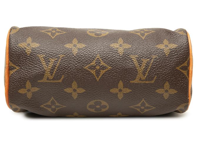Louis Vuitton Brown Monogram Nano Speedy Dating Marrone - vista 3
