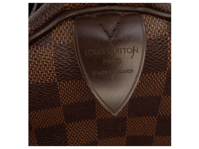 Louis Vuitton Brown Damier Ebene Speedy 30 Castaño - vista 5