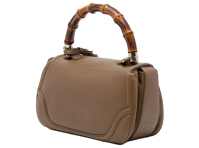 Bolsa New Bamboo Gucci em couro de bezerro marrom tamanho Medium - vista 2