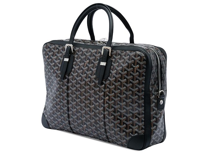 Goyard Black Goyardine Ambassade MM Preto - vista 2