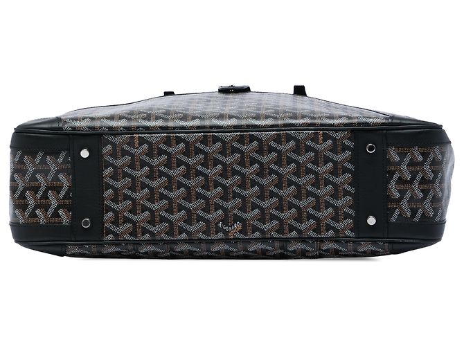 Goyard Black Goyardine Ambassade MM Preto - vista 3
