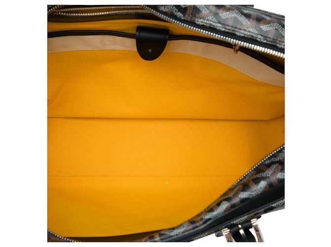 Goyard Black Goyardine Ambassade MM Preto - vista 4