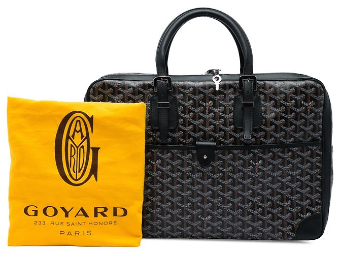 Goyard Black Goyardine Ambassade MM Preto - vista 7