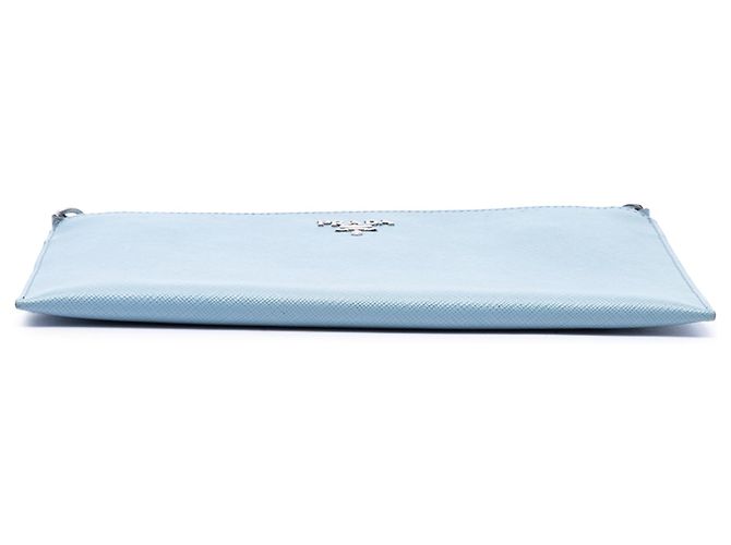 Sac à épaule Prada Blue Saffiano Bleu Bleu clair - vue 3