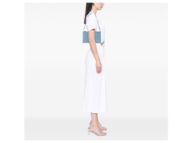 Sac à épaule Prada Blue Saffiano Bleu Bleu clair - vue 6