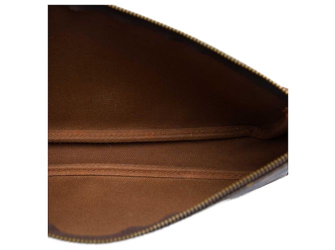 Louis Vuitton Brown Monogram Pochette Accessoires Castaño - vista 4