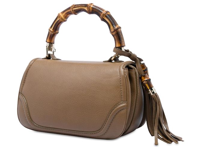 Bolsa New Bamboo Gucci em couro de bezerro marrom, tamanho Medium - vista 2