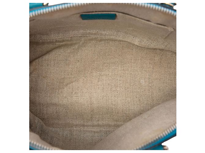 Borsa Dome Mini Microguccissima Blu Gucci Turchese - vista 4