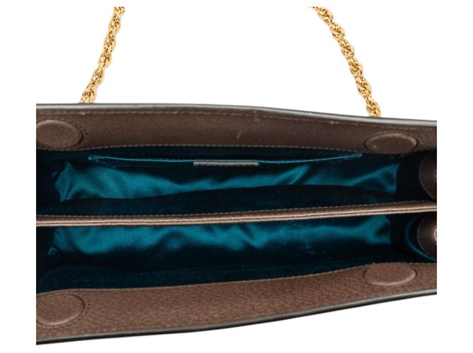 Gucci Beige Small GG Supreme Web Ophidia Chain Crossbody - vista 4