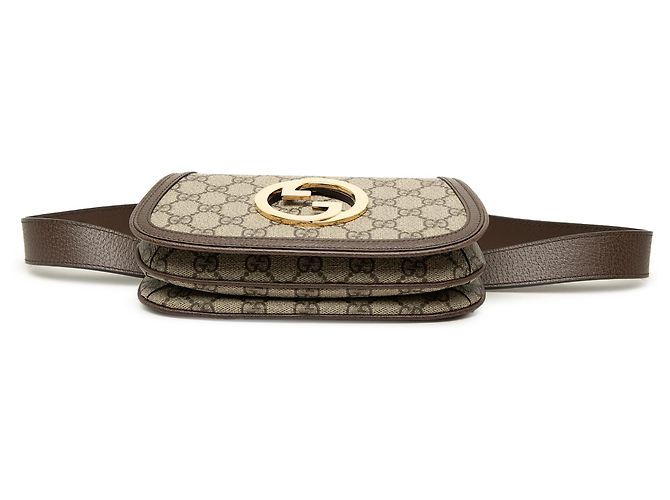 Borsa cintura Gucci Beige GG Supreme Blondie - vista 3