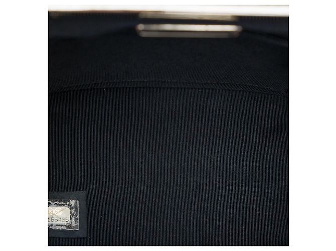 Vanity Beauty case Chanel Black CC in pelle di vitello metallizzata Nero - vista 4