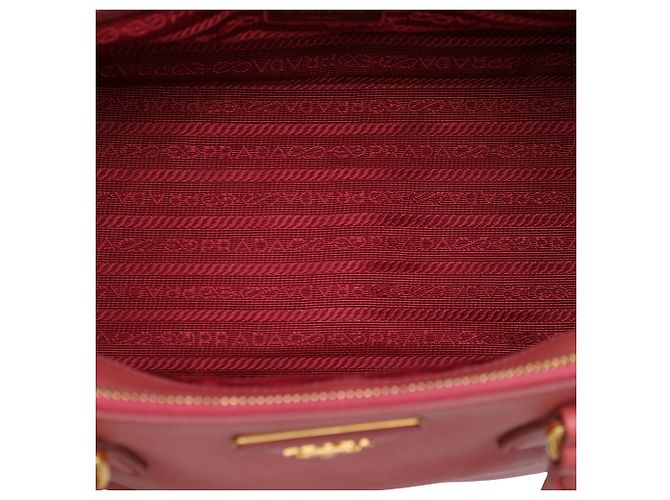 Prada Galleria Double Zip Tote Medium Saffiano Lux Rosa Pink - Ansicht 4