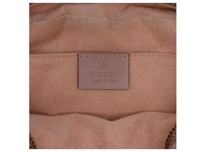 Borsa a tracolla Gucci Mini GG Marmont Matelassé in pelle di vitello marrone Carne - vista 5