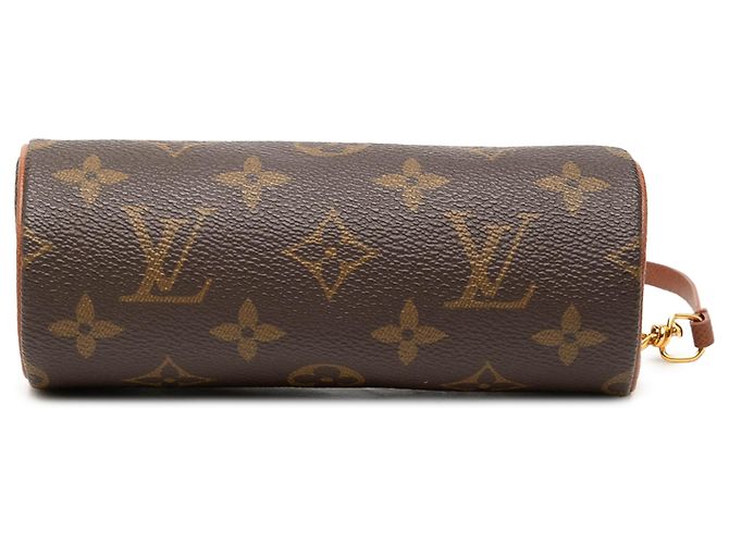 Louis Vuitton Brown Monogram Papillon Pochette Marrom - vista 3