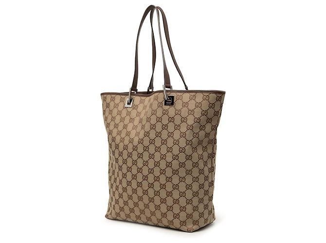 Borsa Tote Gucci in tela GG beige - vista 2