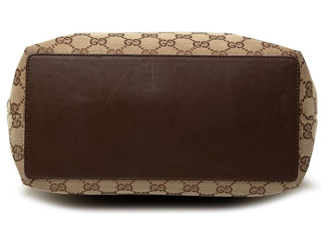 Borsa Tote Gucci in tela GG beige - vista 3